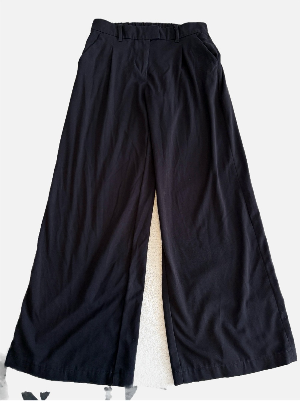 American Eagle Black Wide Leg Trousers